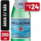 Água Mineral San Pellegrino Com Gás Garrafa Vidro 250ml Caixa c 24 un