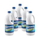 Água Sanitária Super Cândida frasco 2 Litros Kit 5