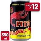Aguardente Pitu Lata 350ml Caixa C 12 un