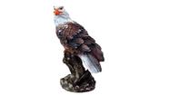 Aguia Grande de Resina no Tronco Estatueta Decoração