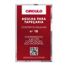 Agulha de Mão Tapestry Tapeçeiro Tapeceçaria N. 18 pra Bordar Círculo - 10 Unidades