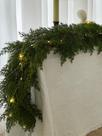 Agulha de pinho sazonal Christmas Garland PARTY JOY 190 cm com luzes