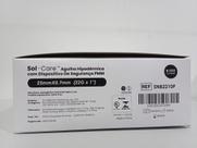 Agulha de seguranca 22g 25mmx0,7mm sol care c/100und