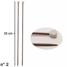 Agulha de Tricô Plástica Cabo Longo 2,0mm - Circulo Agulha de Tricô Plástica Cabo Longo 2,0mm - Circulo