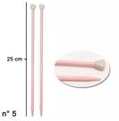Agulha de Tricô Plástica Circulo Cabo Curto 5,0 cm