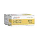 Agulha Gengival Aço Inoxidável 100 Unidades Uniqmed