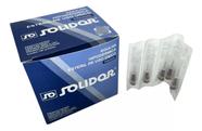 Agulha Hipodérmica (cx com 100 un) - Solidor Tamanho:25x0,8mm (21G x 1)