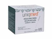 Agulha para Acupuntura - 0,25x30mm - 1000un - Uniqmed