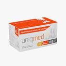 Agulha para Caneta de I nsulina 6mm 31G 0,25mm c/ 100 Uniqmed