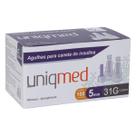 Agulha para Caneta Uniqmed 5mm x 0,25mm 31G 100 Unidades