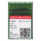 Agulha Para Máquina De Costura 134 DPX5 Cabo Grosso - GROZ-BECKERT 90/14 CX C/10