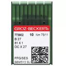 Agulha para Maquina de Costura B27 Overlok Groz Beckert 75/11 com 10 Und