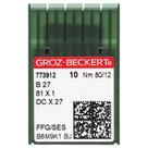 Agulha para Maquina de Costura B27 Overlok Groz Beckert 80/12 com 10 Und Agulha para Maquina de Costura B27 Overlok Groz Beckert 80/12 com 10 Und