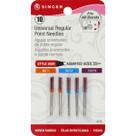 Agulha para máquina de costura SINGER Regular Point 80/12, 90/14, 100/16