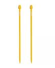 Agulha para Tricô de Plástico Colorida Círculo 6,0mm Cabo Longo 35cm