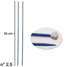 Agulha trico cabo longo n 2,5 mm circulo