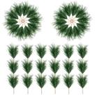 Agulhas de pinheiro verdes artificiais e galhos x30 Alpurple