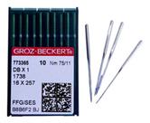 Agulhas Groz beckert 75/11 DBX1 maquina de costura reta- ENVELOPE C/10 UND