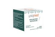 Agulhas p acupuntura 0,25x15mm uniqmed c/1000