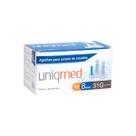 Agulhas Para Caneta De Insulina 8mm X 31g Uniqmed C/100 Unidades Estéril Descartável