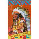 Agulheiro Índio Needle Book Pacote Com 24 Agulhas de Mão e Passador Linha