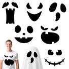 Ahuimeius, pacote com 6 adesivos de feltro Halloween Ghost Eyes para artesanato