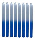 Aib vela palito tradicional bicolor branca e azul maço c/ 8un 18cm