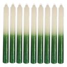 Aib vela palito tradicional bicolor kilo 18cm branca e verde