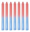 Aib vela palito tradicional bicolor rosa e azul maço c/ 8un 17cm