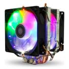 Air Cooler Fan Duplo Para Processador Intel Amd Led Rgb Tdp 130w Lga 1700 2011 Xeon X79 X99 X299 Air Cooler Fan Duplo Para Processador Intel Amd Led Rgb Tdp 130w Lga 1700 2011 Xeon X79 X99 X299
