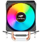 Air Cooler para Processador C3Tech FC-L120M, Intel/AMD, RGB, 7 Lâminas, TDP 95W, 2600 RPM - Preto