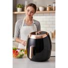 Air Fryer 5,5L Preta: Refeições Saudáveis e Deliciosas