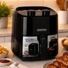 Air Fryer Fritadeira Elétrica 3,4 Litros 1200W 220V Sem Óleo Alça Removível Desligamento Automático Controle de Temperatura Ajustável Air Fryer Fritadeira Elétrica 3,4 Litros 1200W 220V Sem Óleo Alça Removível Desligamento Automático Controle de Temperatura Ajustável