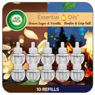 Air Wick Plug In, refil de óleo perfumado, fogueira de 10 quilates e baunilha Air Wick Plug In, refil de óleo perfumado, fogueira de 10 quilates e baunilha