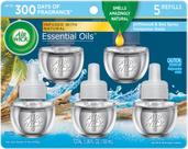 Air Wick Plug in Scented Oil 5 recargas de madeira flutuante e spray marinho