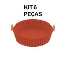 Airfryer Kit 6 Peças Formas Silicone