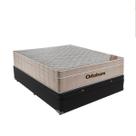 Airtech Colchão Ortobom Casal com Baú Preto 138cm