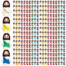 ajabavbd 300 peças de mini figuras de Jesus para brindes religiosos
