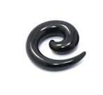 Alargador Espiral Acrílico Preto