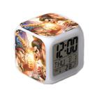 Alarm Clock Streets Fighters Anime Digital LED com luz noturna