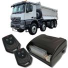 Alarme caminhões auto 12v e 24v fks fk902 2 controles linha pesada corta ignição bloqueador e trava