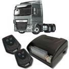 Alarme caminhões auto 12v e 24v fks fk902 2 controles linha pesada corta ignição bloqueador e trava