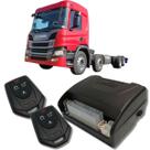 Alarme caminhões auto 12v e 24v fks fk902 2 controles linha pesada corta ignição bloqueador e trava