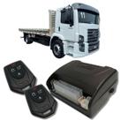 Alarme caminhões auto 12v e 24v fks fk902 2 controles linha pesada corta ignição bloqueador e trava