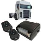 Alarme caminhões auto 12v e 24v fks fk902 2 controles linha pesada corta ignição bloqueador e trava