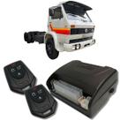 Alarme caminhões auto 12v e 24v fks fk902 2 controles linha pesada corta ignição bloqueador e trava