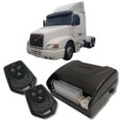 Alarme caminhões auto 12v e 24v fks fk902 2 controles linha pesada corta ignição bloqueador e trava