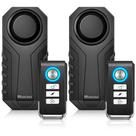 Alarme de bicicleta WSDCAM 113dB Wireless Anti-Roubo Vibration, pacote com 2 unidades