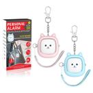 Alarme pessoal VIGOROAD 130dB com luz LED, pacote com 2 unidades (azul/rosa)