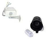 Alarme Sirene Com Sensor De Movimento Interruptor Bivolt Segurança Casa
